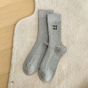 Miu Miu Monochrome Casual Socks